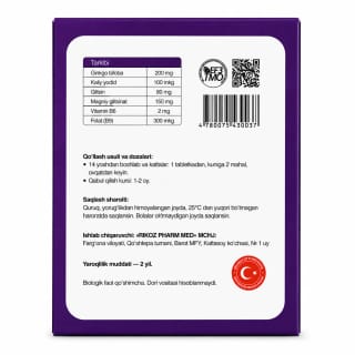 Braindel tabletkalar N30 — xotira va diqqat 3