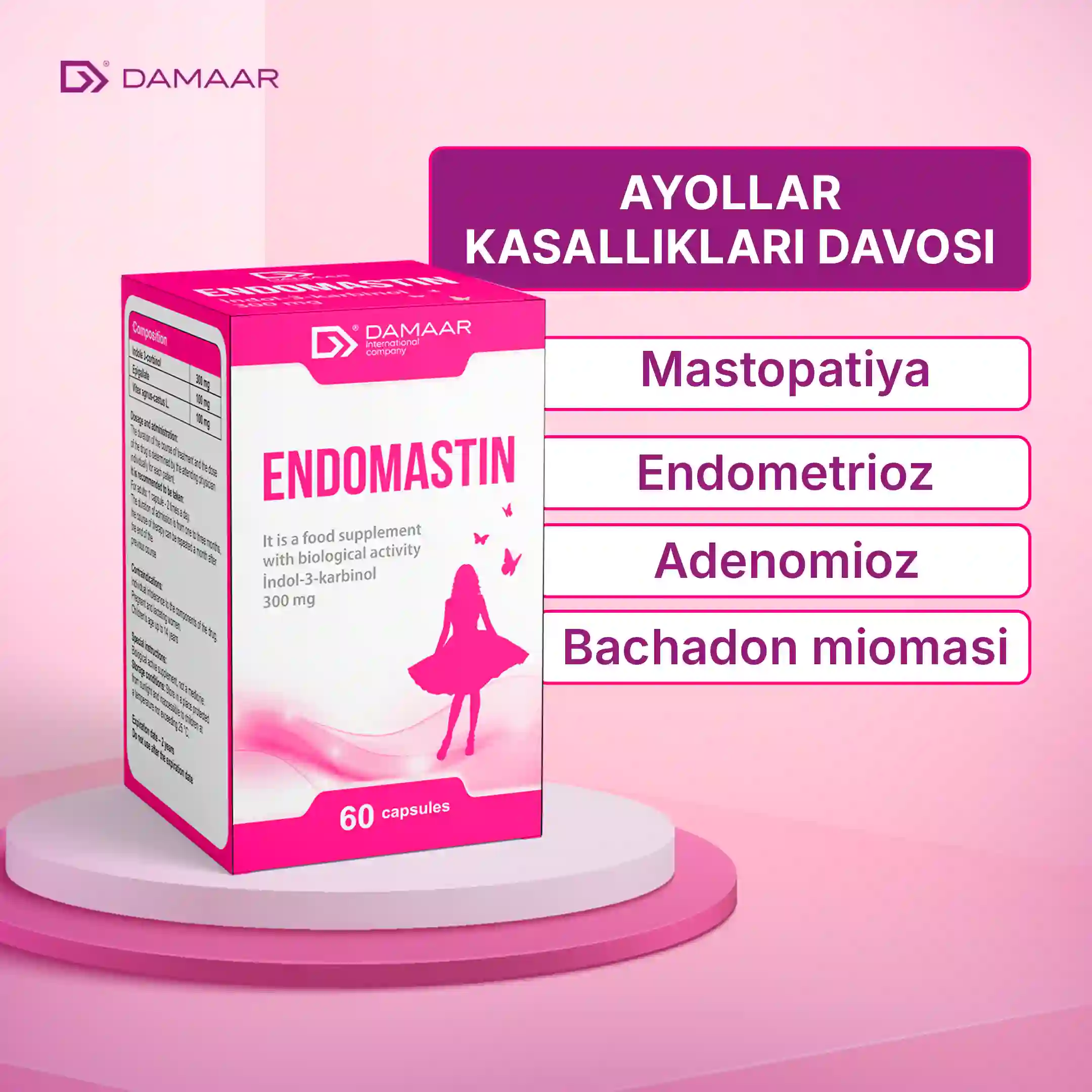 Nima uchun har bir ayol Endomastin qabul qilishi kerak?