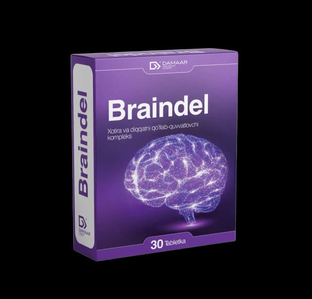 Braindel tabletkalar N30 — xotira va diqqat