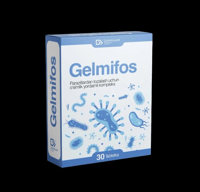 Gelmifos tabletkalar N30 — ovqat hazm tizimi uchun o'simlik kompleksi