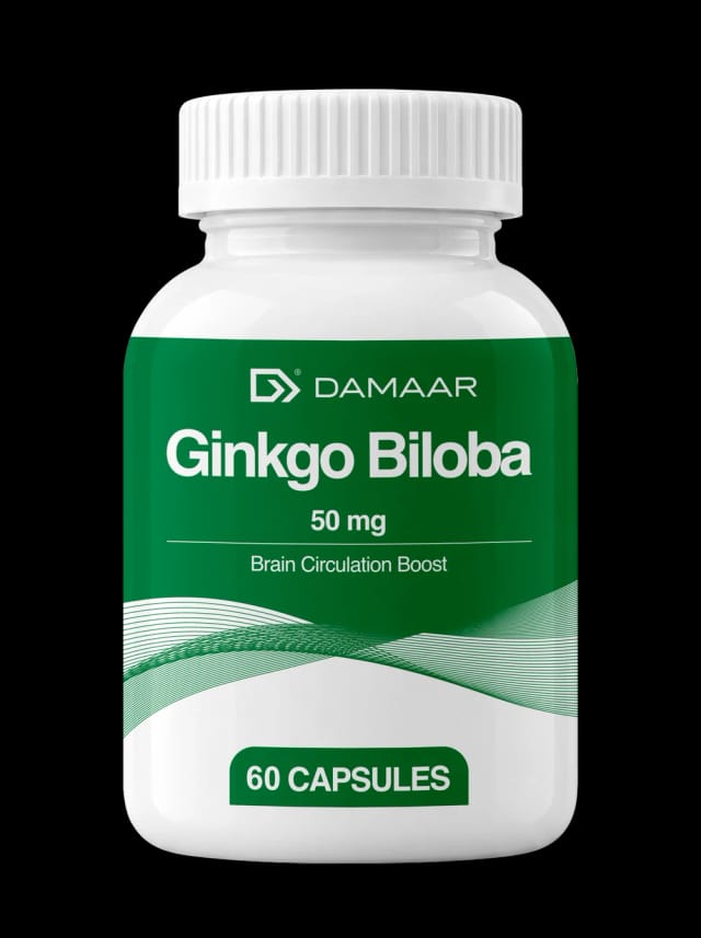 DAMAAR Ginkgo Biloba 50 mg — Miya qon aylanishini kuchaytiruvchi