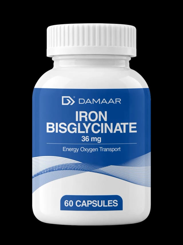 DAMAAR Iron Bisglycinate 36 mg — Energiya va kislorod tashuvchi