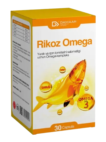 Rikoz Omega kapsulalar N30 — yurak va qon tomirlar