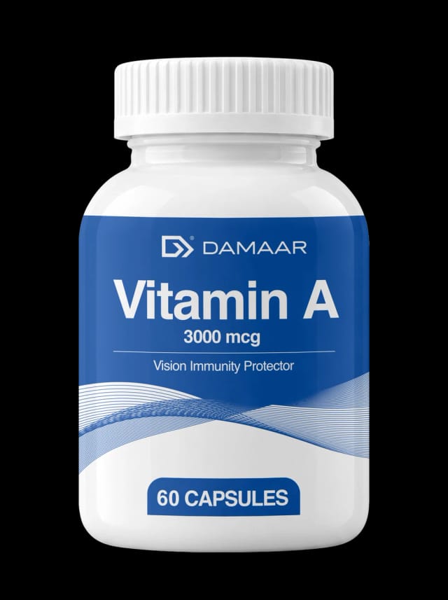 DAMAAR Vitamin A 3000 mkg — Koʻrish va immunitet himoyachisi