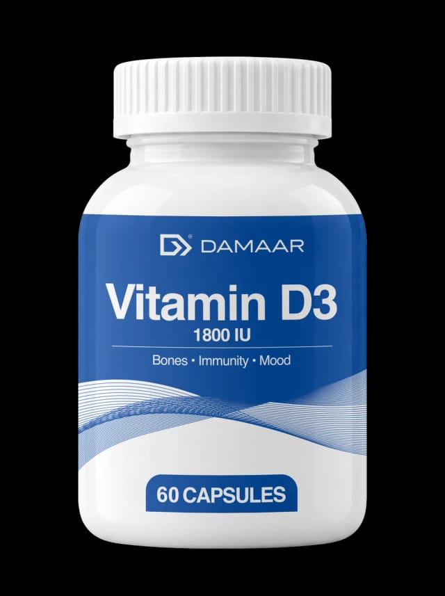 DAMAAR Vitamin D3 1800 IU — Suyaklar, immunitet va kayfiyat